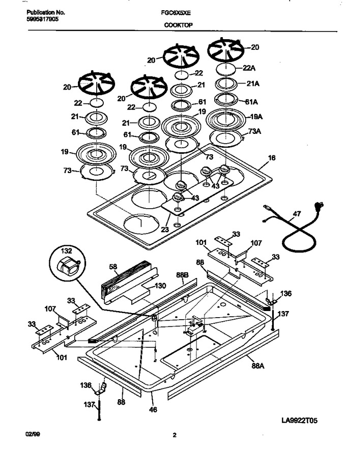 Diagram for FGC6X5XEWD