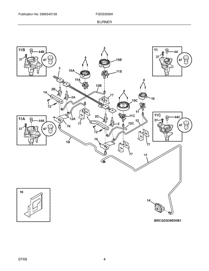 Diagram for FGDS3065KWA