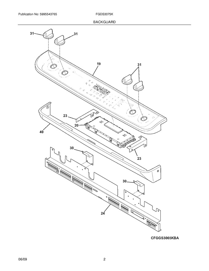 Diagram for FGDS3075KWA