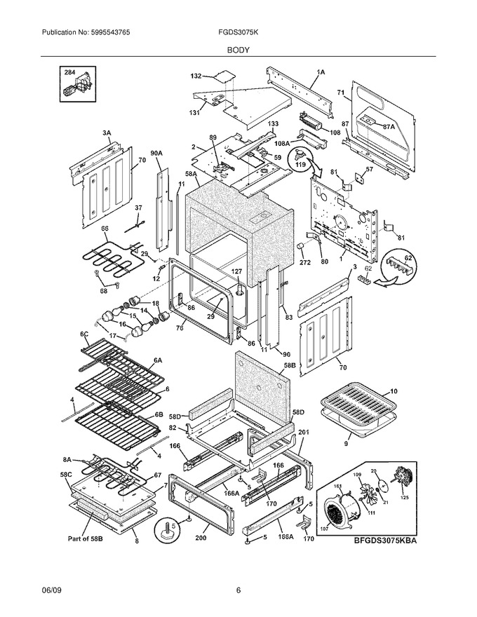 Diagram for FGDS3075KWA