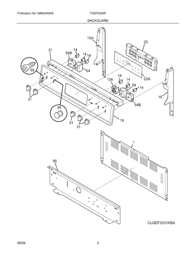 Diagram for FGEF3032KWA