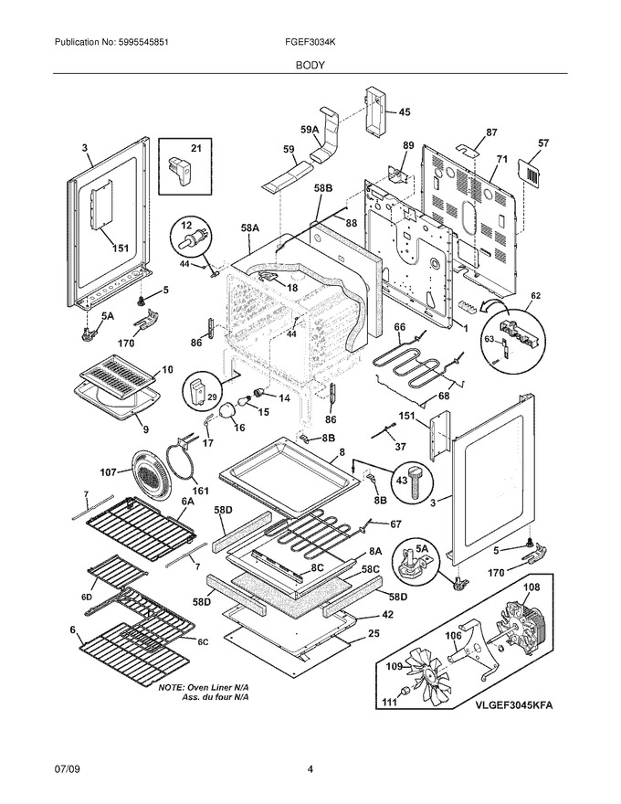 Diagram for FGEF3034KWA