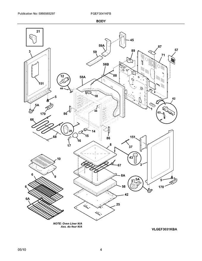 Diagram for FGEF3041KFB