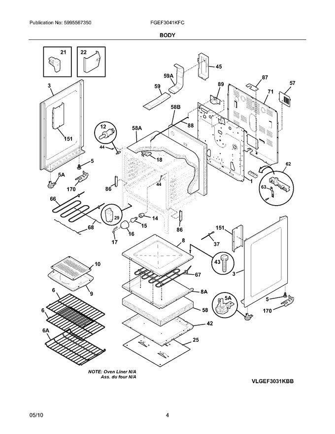 Diagram for FGEF3041KFC