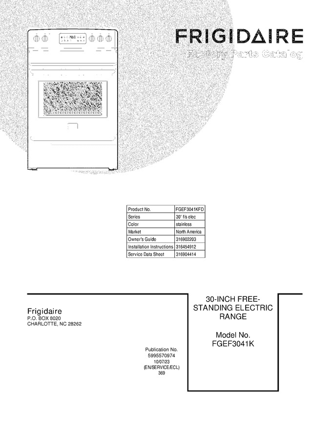 Diagram for FGEF3041KFD