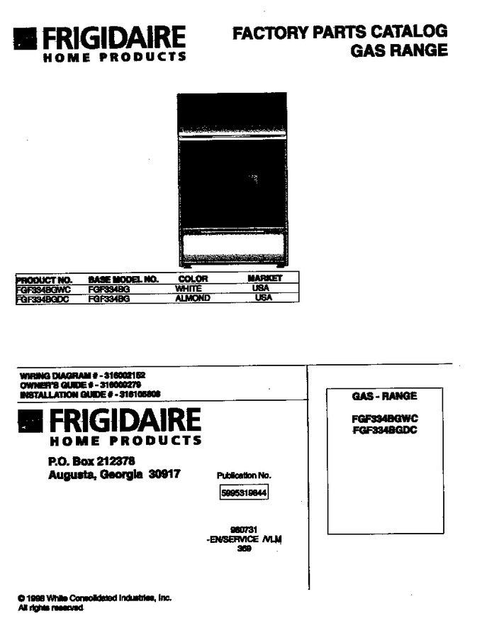 Diagram for FGF334BGWC