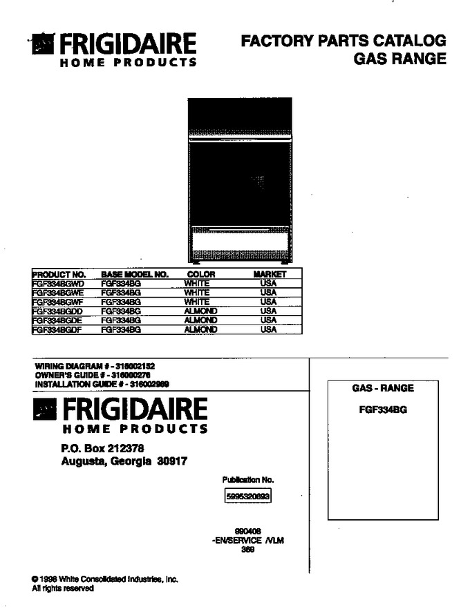 Diagram for FGF334BGWE