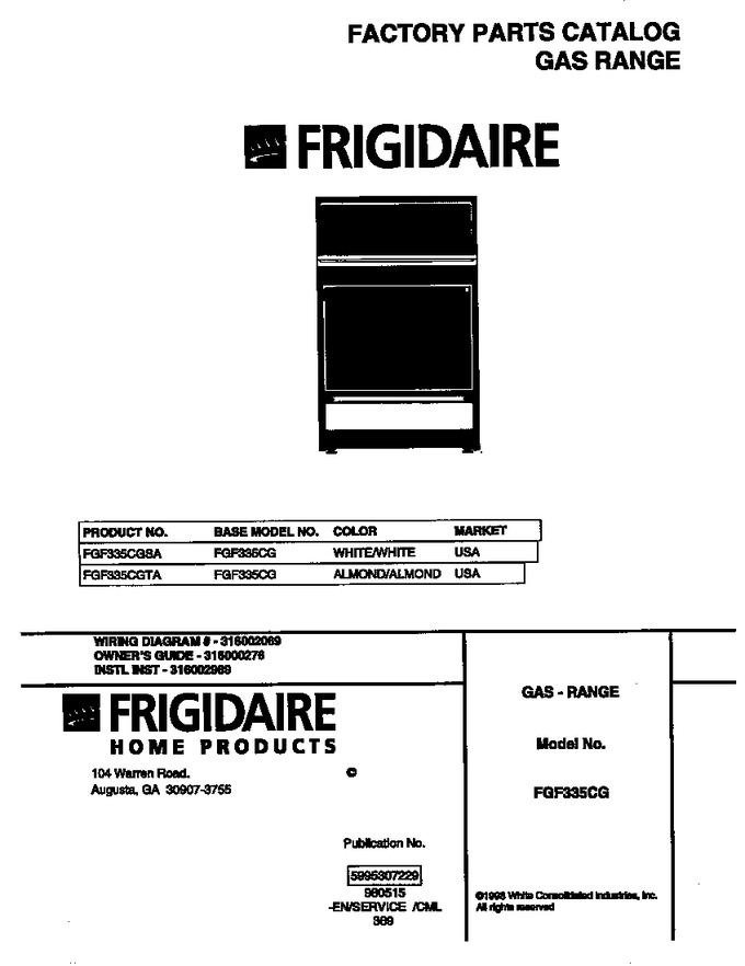 Diagram for FGF335CGTA