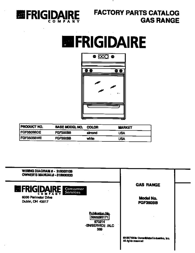 Diagram for FGF350BBWE