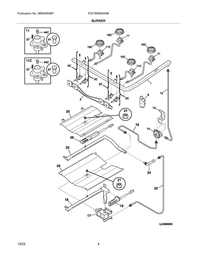 Diagram for FGF350MXASB