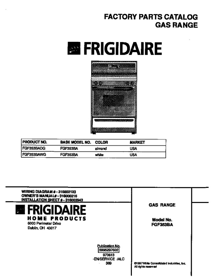 Diagram for FGF353BAWG