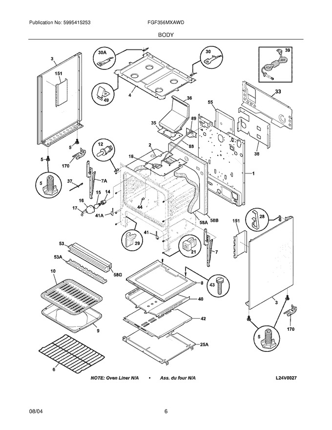 Diagram for FGF356MXAWD