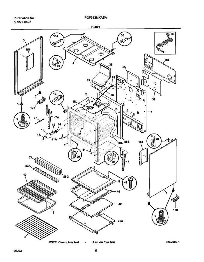 Diagram for FGF363MXASA