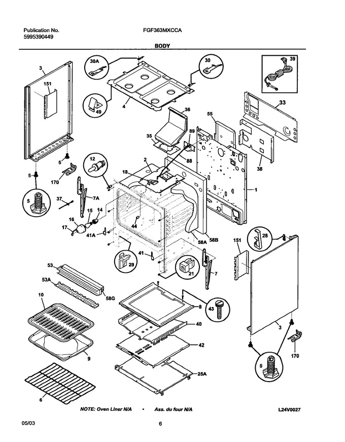 Diagram for FGF363MXCCA