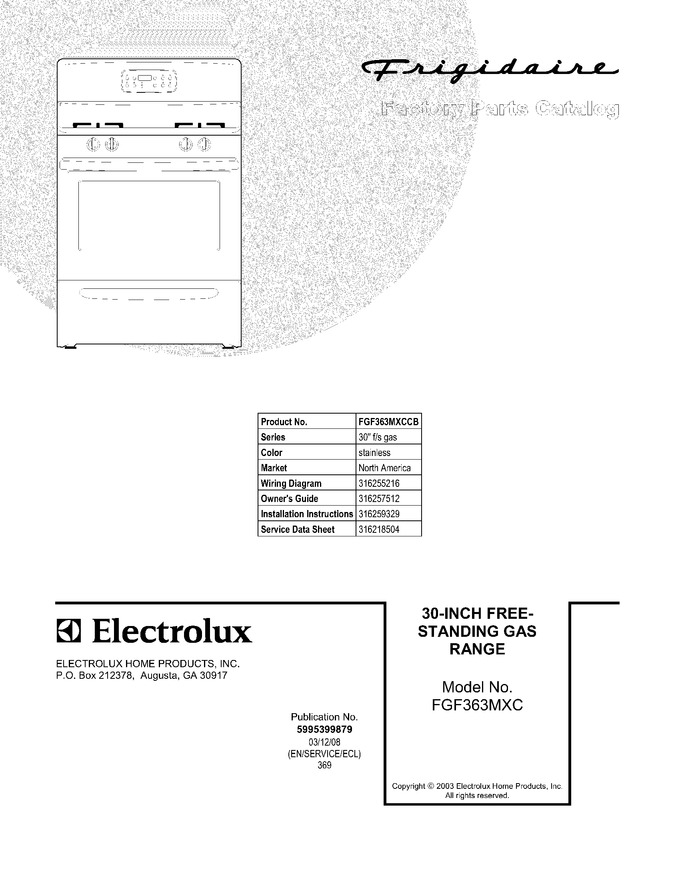 Diagram for FGF363MXCCB