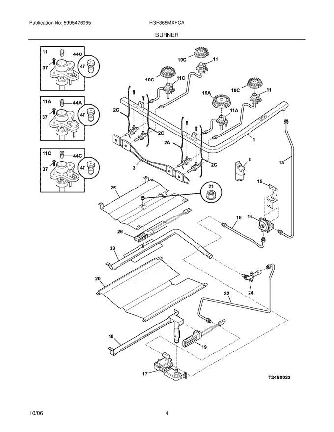 Diagram for FGF365MXFCA