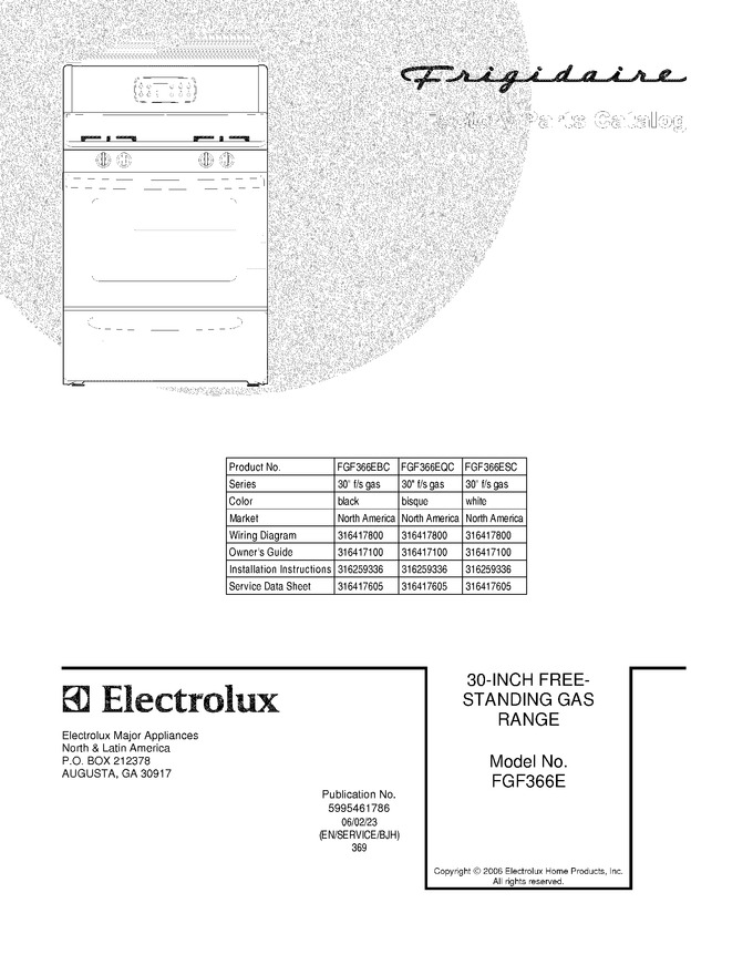 Diagram for FGF366EQC