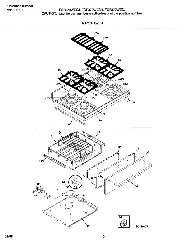 Diagram for FGF376WESH