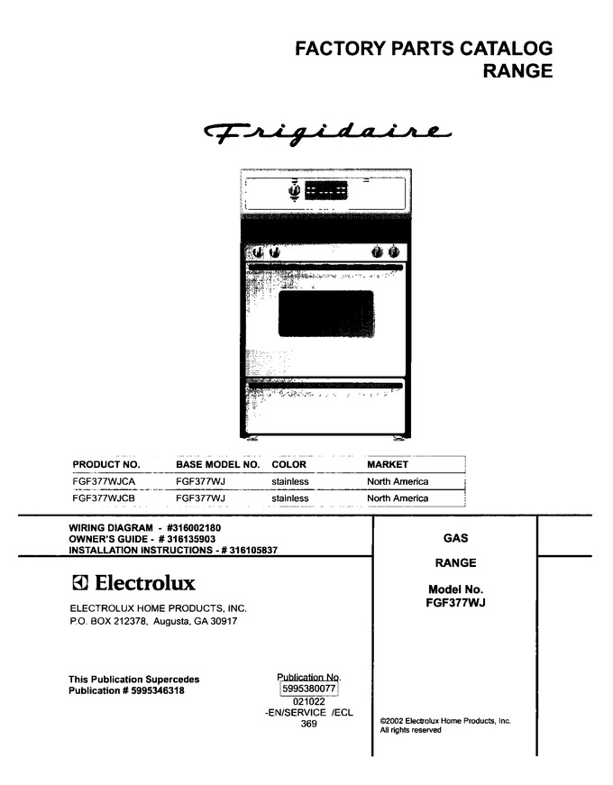 Diagram for FGF377WJCB