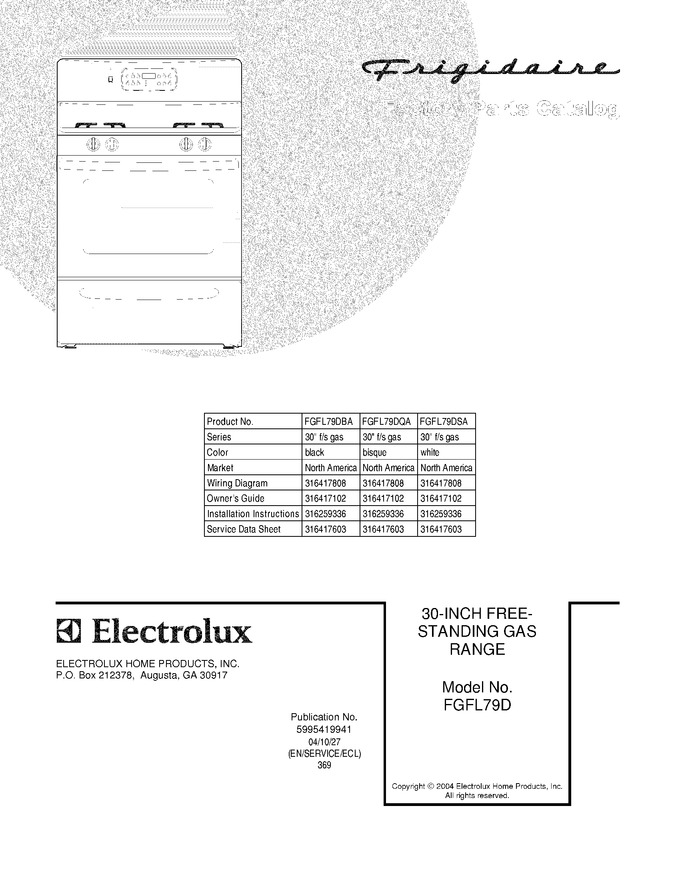 Diagram for FGFL79DQA