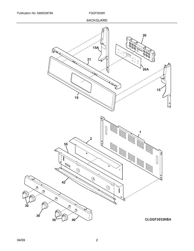 Diagram for FGGF3032KBA