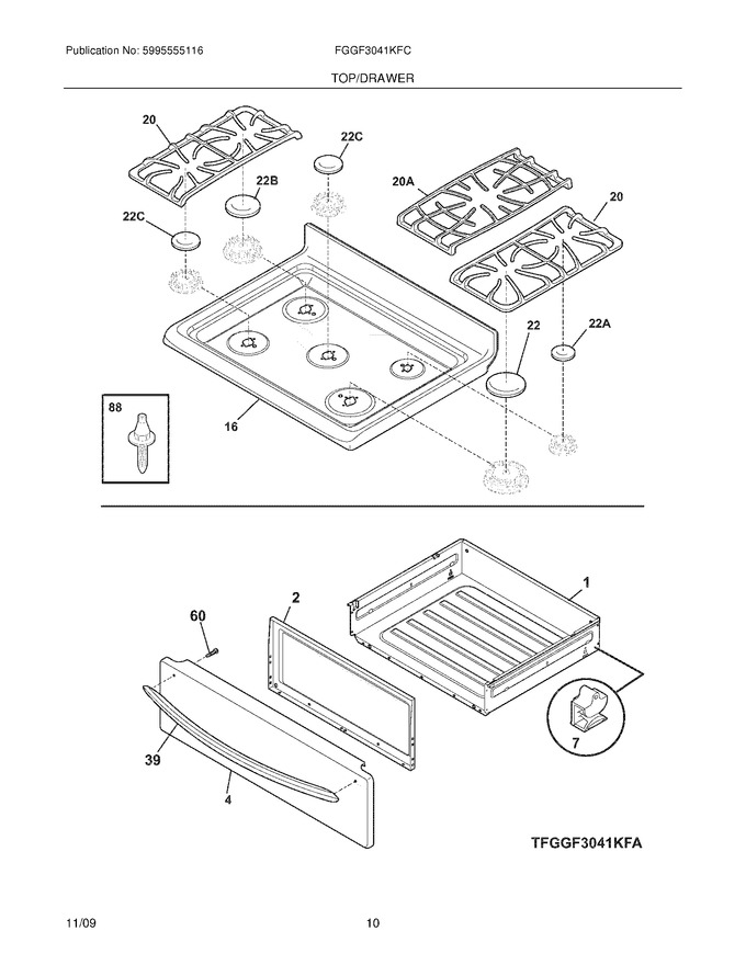 Diagram for FGGF3041KFC