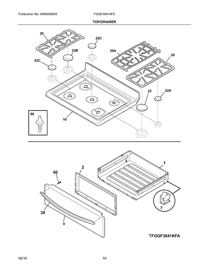 Diagram for FGGF3041KFE