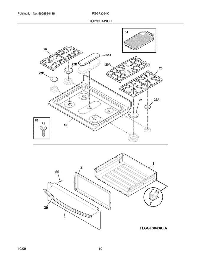 Diagram for FGGF3054KBC