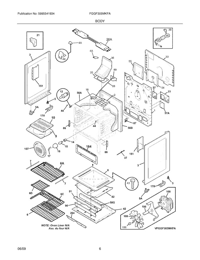 Diagram for FGGF305MKFA