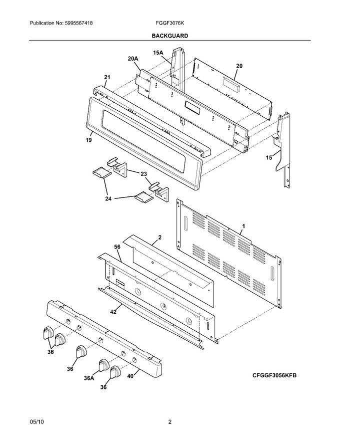 Diagram for FGGF3076KWF