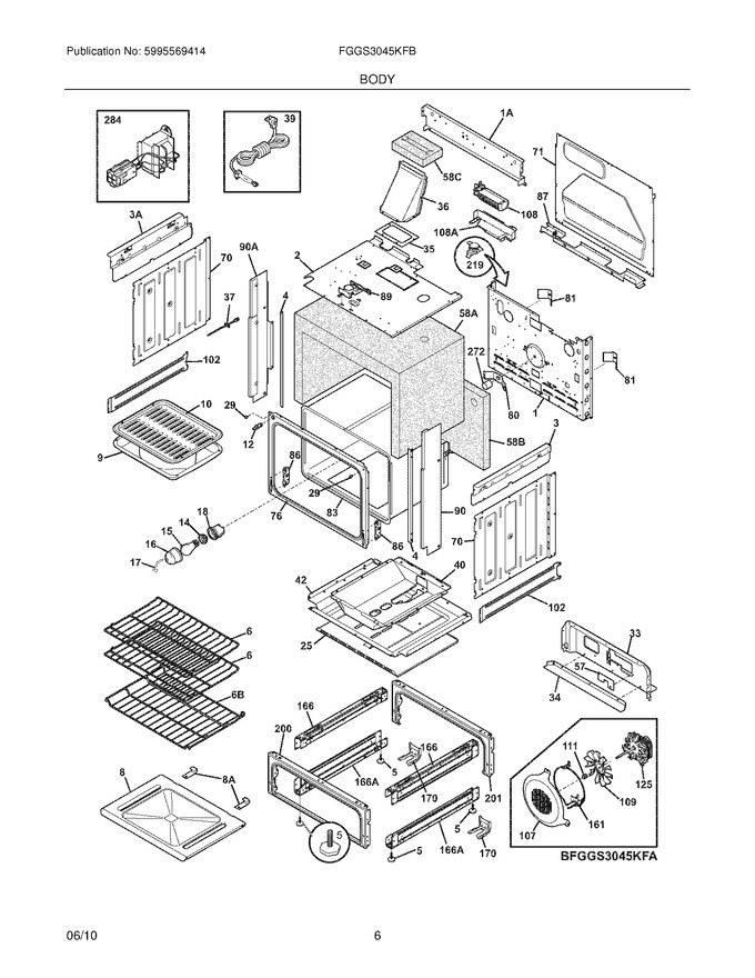 Diagram for FGGS3045KFB