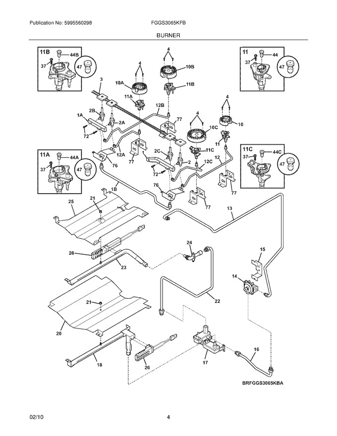 Diagram for FGGS3065KFB