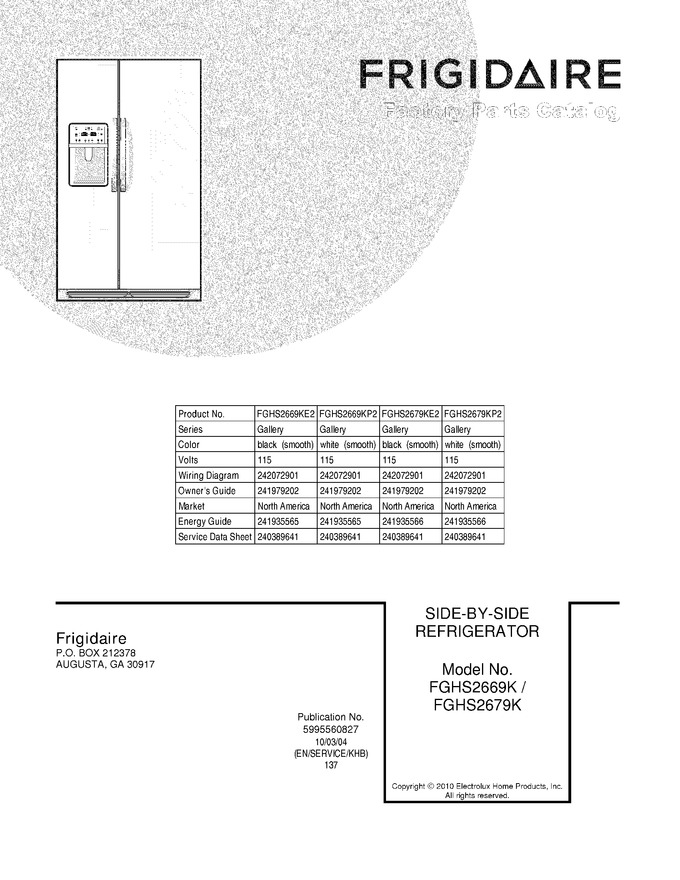 Diagram for FGHS2679KE2