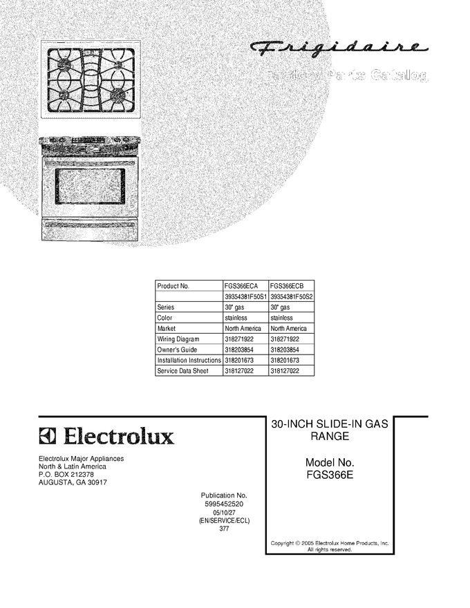 Diagram for FGS366ECA