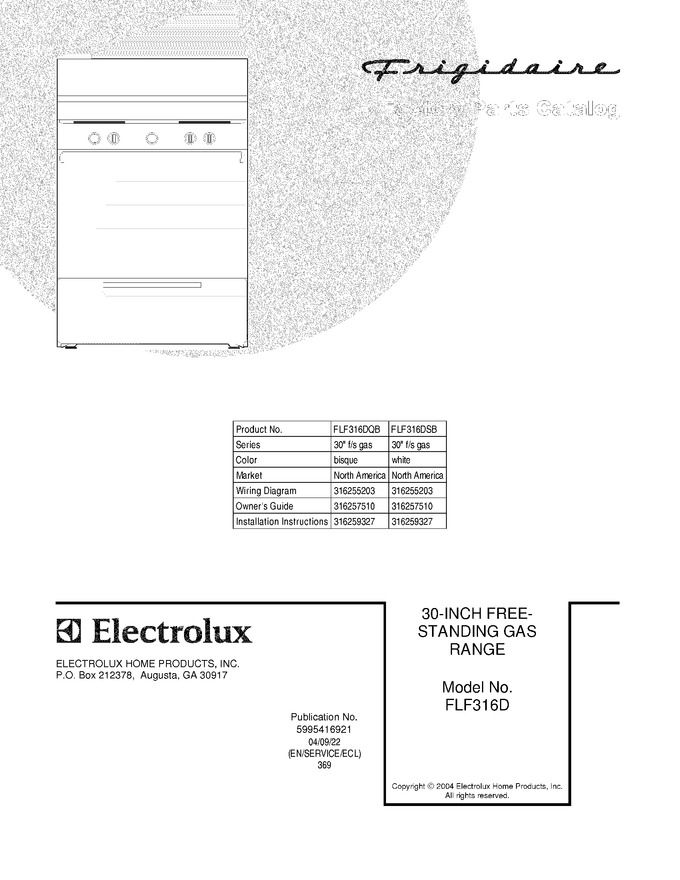 Diagram for FLF316DSB