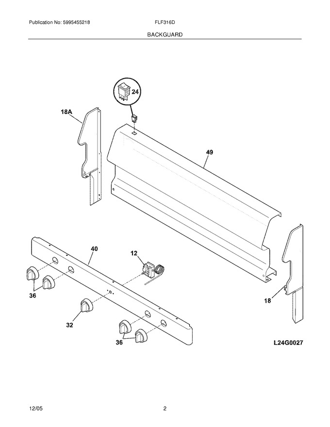 Diagram for FLF316DSC