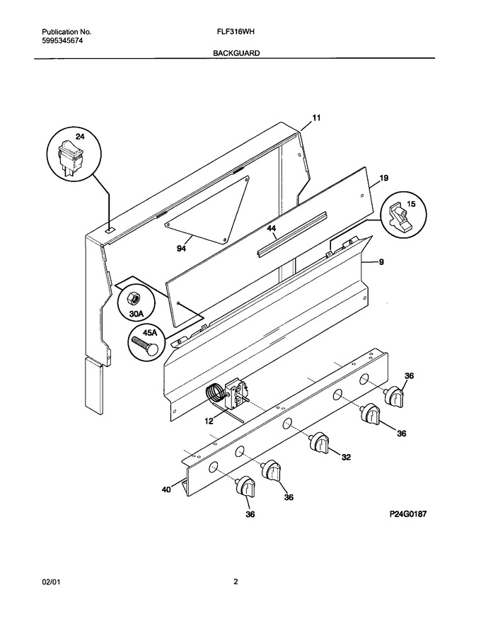 Diagram for FLF316WHTA