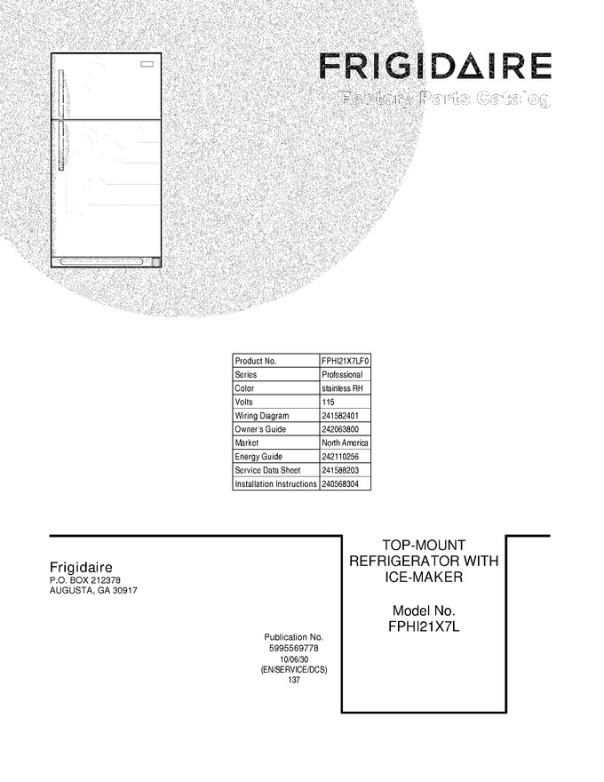 Diagram for FPHI21X7LF0