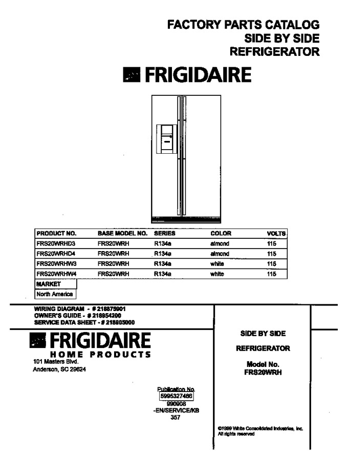 Diagram for FRS20WRHW3