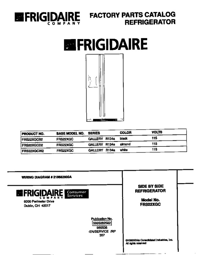 Diagram for FRS22XGCW2