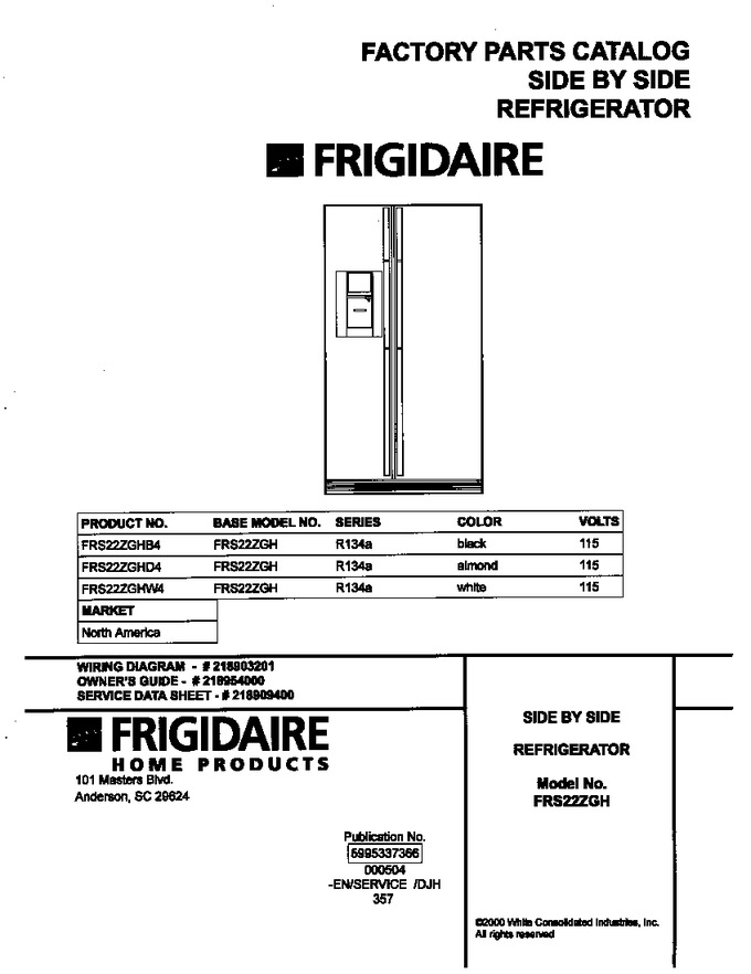 Diagram for FRS22ZGHW4