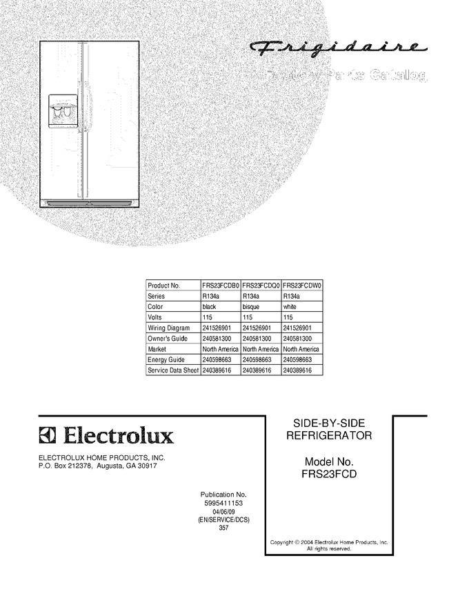 Diagram for FRS23FCDW0