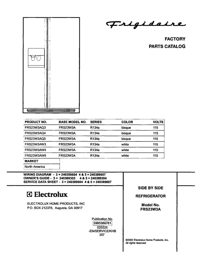 Diagram for FRS23W3AW4