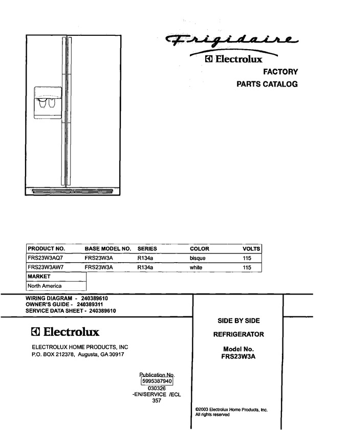 Diagram for FRS23W3AW7