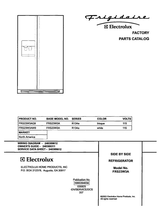 Diagram for FRS23W3AW9