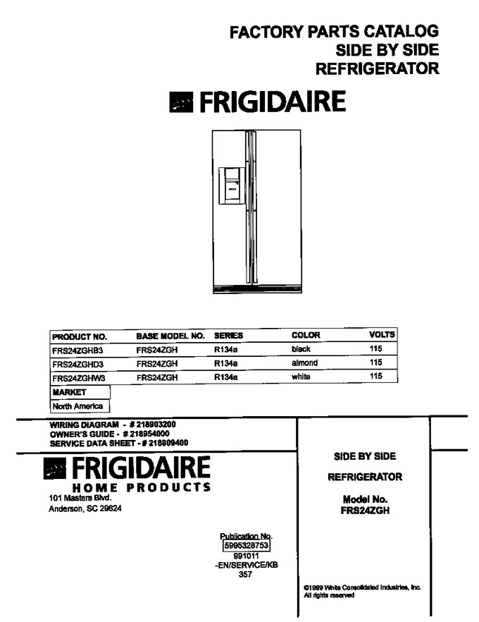 Diagram for FRS24ZGHD3