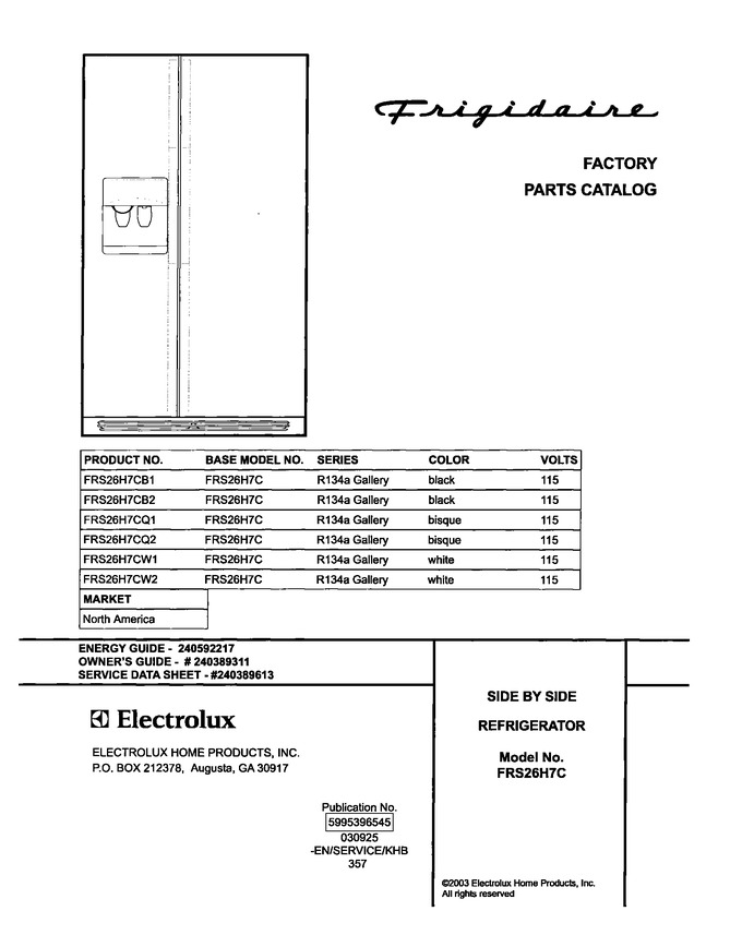 Diagram for FRS26H7CW1