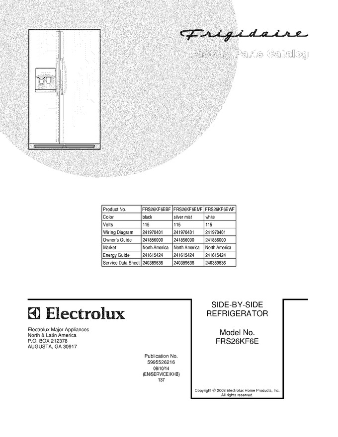 Diagram for FRS26KF6EWF