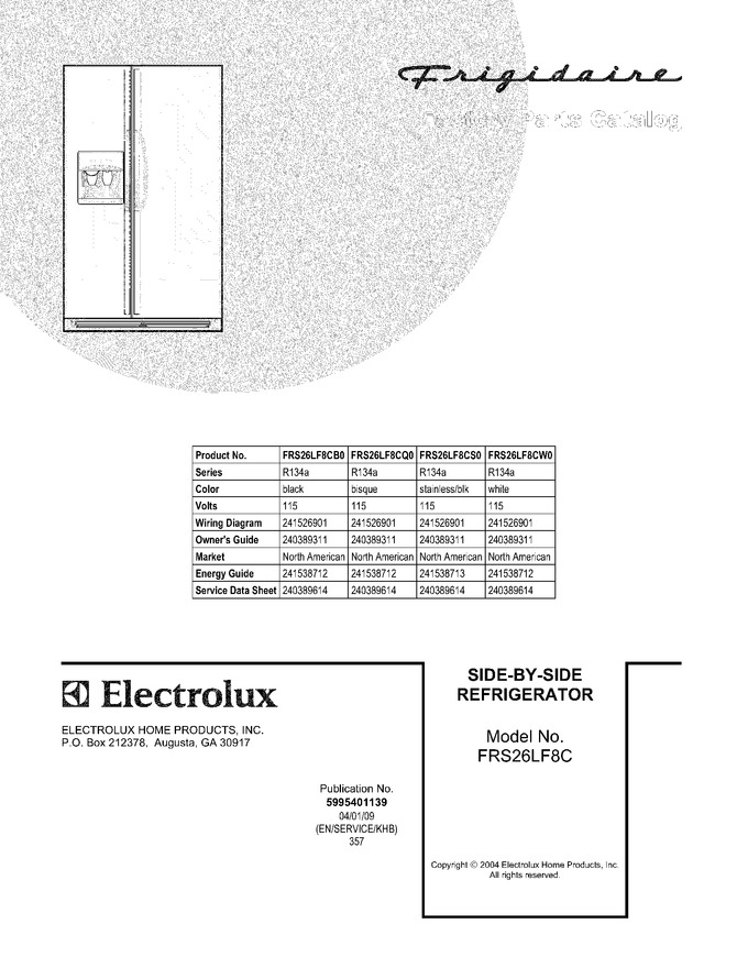 Diagram for FRS26LF8CW0