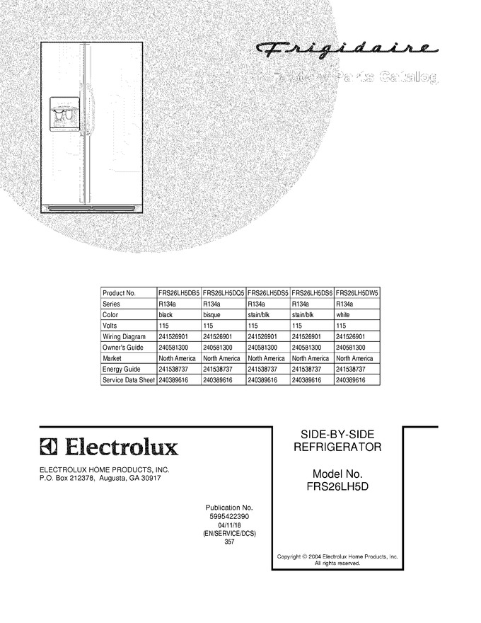 Diagram for FRS26LH5DB5